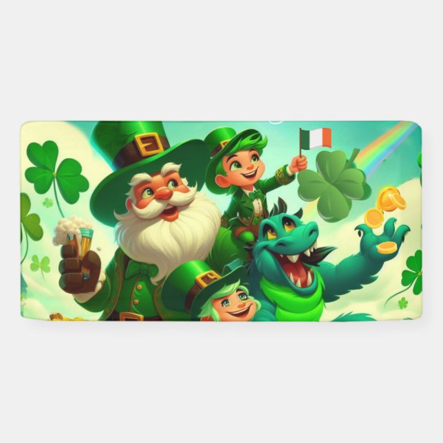 Bonne fête de Saint Patrick Bannière (Horizontal)