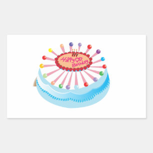 Bonne fête des autocollants d'anniversaire