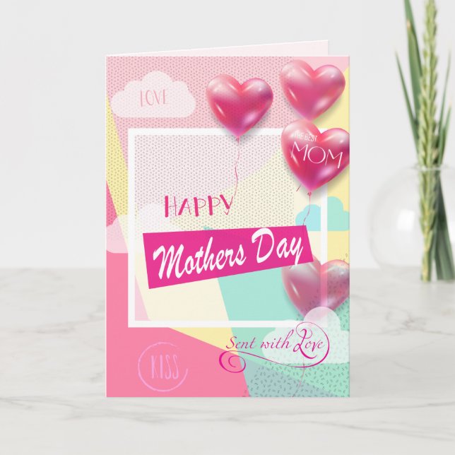 Bonne fête des mères ! carte de voeux (Devant)