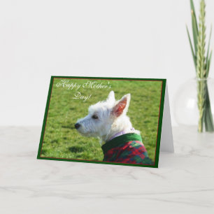Bonne fête des mères Carte de voeux Westie