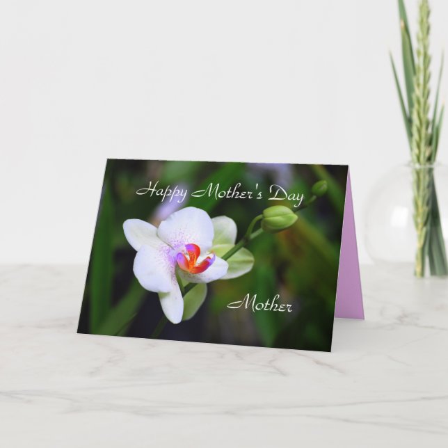Bonne fête des mères Carte d'orchidée Phalaenopsis (Devant)