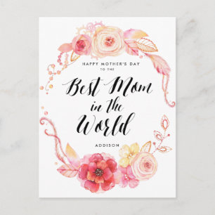 Bonne Fête des mères Cartes postales Meilleure Mam