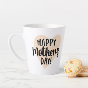 Bonne fête des mères Coeur Latte Mug