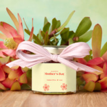 Bonne fête des mères pêche fleurs rose