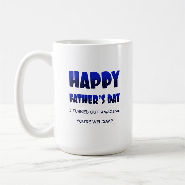 Bonne Fête des pères - 15 oz. Mug (Gauche)