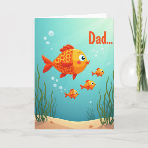 Bonne Fête des Pères Carte Poisson