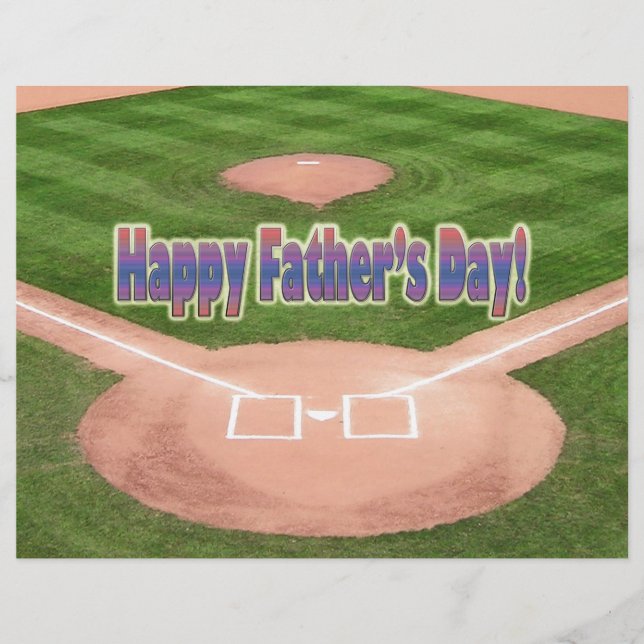 Bonne Fête des pères de baseball (Devant)