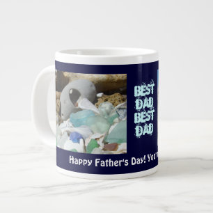Bonne Fête des pères ! Large Mug Ocean Beach Mei