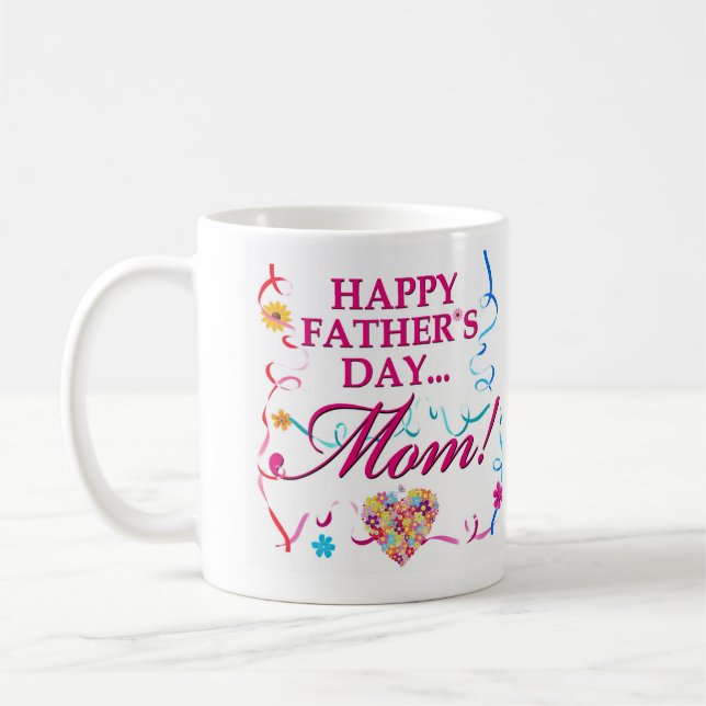 Bonne Fête des pères maman Mug (Gauche)