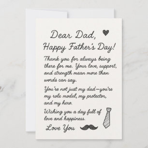 Bonne Fête des pères mignonne Ours Cartes Papa
