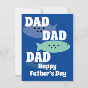 Bonne Fête des Pères Moderne Pêche Bleu