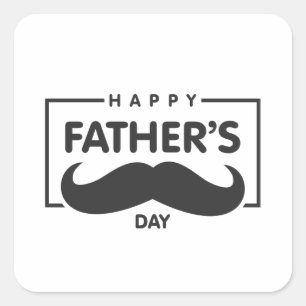 Bonne Fête des pères Moustache   Sticker