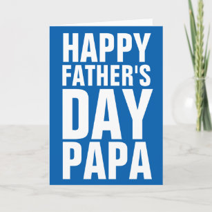 Bonne Fête des pères Papa, carte de voeux pour pap