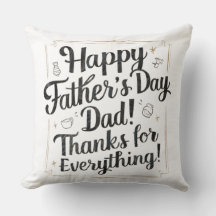 Bonne Fête des pères, papa ! Coussin