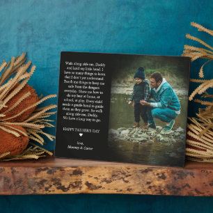 Bonne Fête des pères   Plaque photo de mignon poèm