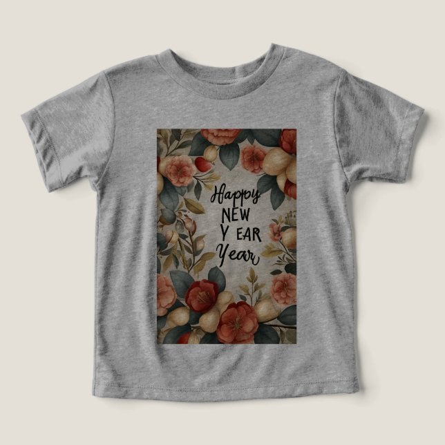 Bonne fête du Nouvel An Toddler Tee (Design Recto)