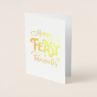 Bonne fête Gold Foil Carte de voeux