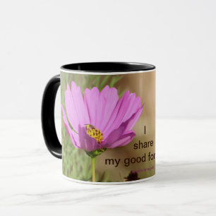 Bonne fortune mantra cosmos fleur Mug