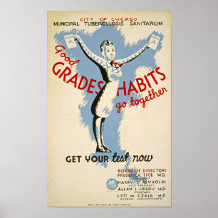 Bonne Grades Habit Poster vintage