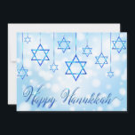 Bonne Hanoukka Blue Star de David<br><div class="desc">Ce design de vacances présente l'Etoile de David comme décorations avec le texte "Happy Hanoukka" dans la typographie moderne. #hanoukka #chanukah #jours fériés #saisonnière #fête #star #starofdavid #blue #modern #décoration #ornament #design #designer #voeux #cartes #cartes de voeux #cartes de voeux #papier à lettres</div>
