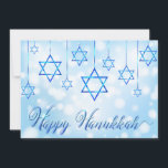 Bonne Hanoukka Blue Star de David<br><div class="desc">Ce design de vacances présente l'Etoile de David comme décorations avec le texte "Happy Hanoukka" dans la typographie moderne. #hanoukka #chanukah #jours fériés #saisonnière #fête #star #starofdavid #blue #modern #décoration #ornament #design #designer #voeux #cartes #cartes de voeux #cartes de voeux #papier à lettres</div>