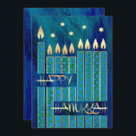 Bonne Hanoukka. Cartes de voeux personnalisables<br><div class="desc">Heureux Hanoukka ! Menorah Candles et Star of David Design Cartes de voeux Hanoukka personnalisables / Hanoukka Célébration Invitations avec texte personnalisé. Cartes et cadeaux correspondants disponibles dans la catégorie Fêtes juives / Hanoukka de notre magasin.</div>