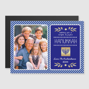 Bonne Hanoukka. Cartes magnétiques photo personnal