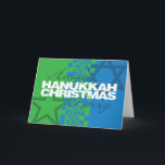 Bonne Hanoukka Joyeuse carte de Noël<br><div class="desc">C'est l'une de nos nombreuses cartes Hanoukka et Hanoukka/Christmas. Ils sont également disponibles en tant que cartes à l'adresse www.OurJewishCommunity.org</div>
