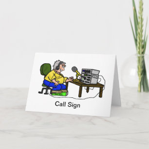 Bonne Happy Ham Operator Carte de voeux Customisez