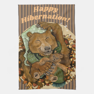 Bonne Hibernation Cendly Porter Serviette de cuisi