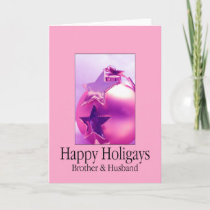 Bonne Holigays Brother & Husband Carte de Noël