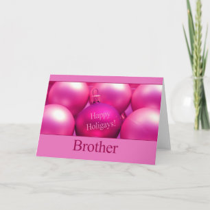 Bonne Holigays Gay Brother Carte de Noël