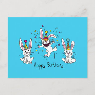 Bonne Hoppy Anniversaire Lapin Lapin Lapins Carte