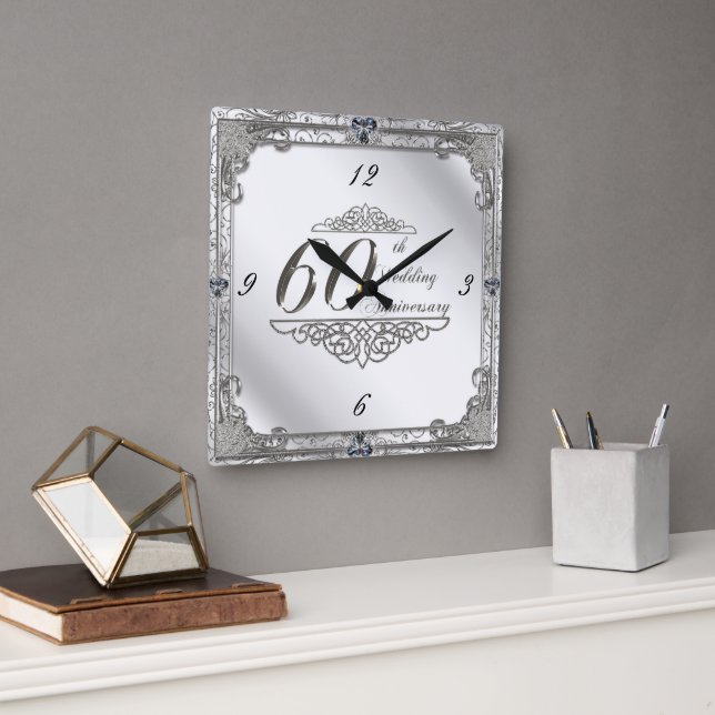 Bonne horloge du 60e anniversaire du Mariage (Bureau)