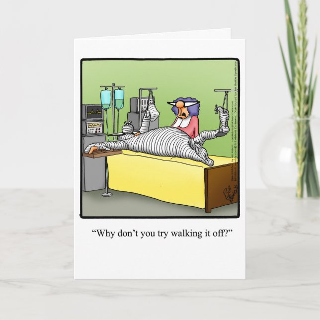 Bonne Humour Carte de voeux "Walk It Off" (Devant)
