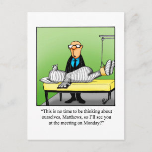 Bonne Humour Carte postale "Lundi Réunion"