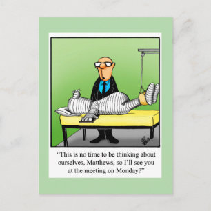 Bonne Humour Carte postale "Lundi Réunion"