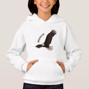 Bonne illustration de dessin d'aigle à chauve-sour