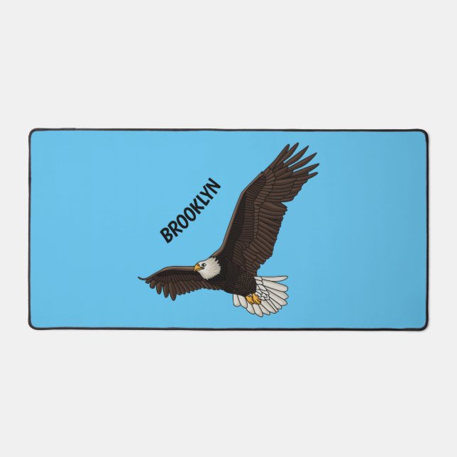 Bonne illustration de dessin d'aigle à chauve-sour (Recto)