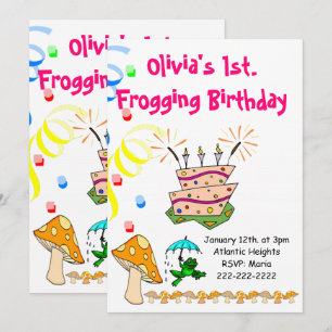 Bonne Invitation Anniversaire Frogging First Wild