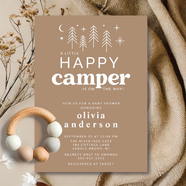 Bonne Invitation Baby shower Camper (Créateur téléchargé)