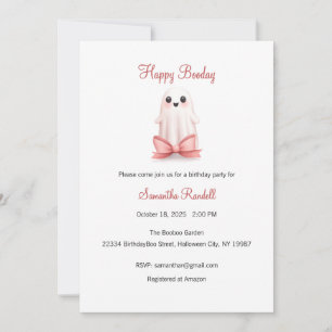Bonne Invitation Booday, Anniversaire d'Halloween