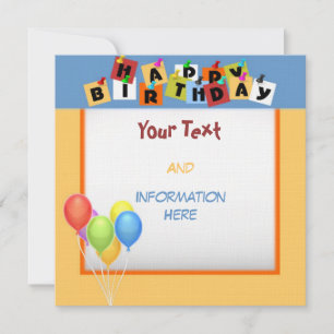 Bonne invitation d'anniversaire