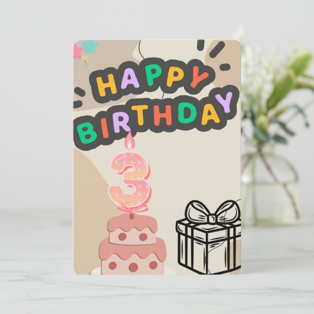 BONNE INVITATION D'ANNIVERSAIRE (Debout devant)