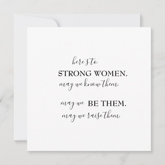 Bonne Invitation de la Journée internationale des  (Devant)