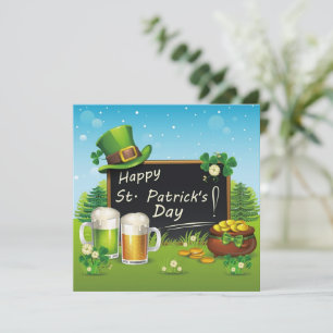 Bonne invitation du casquette de la Saint Patrick