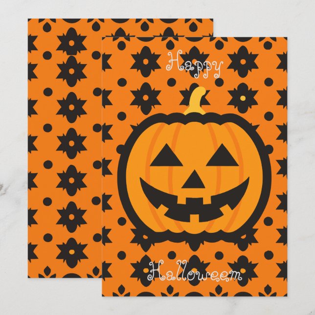 Bonne invitation Halloween (Devant / Derrière)