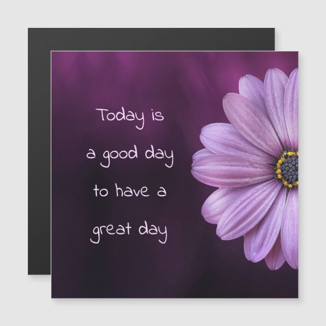 Bonne Journée Pour Une Grande Journée / Fleur (Devant / Derrière)