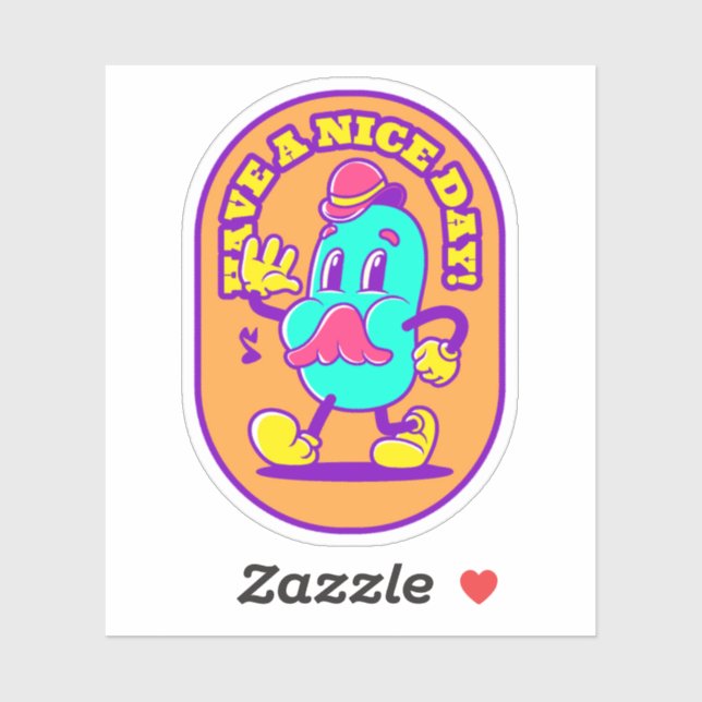 Bonne journée - stickers vinyle (Feuille)