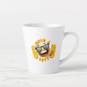 Bonne journée   Tasse latte